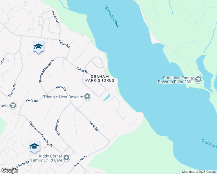 map of restaurants, bars, coffee shops, grocery stores, and more near 18498 Running Pine Court in Triangle