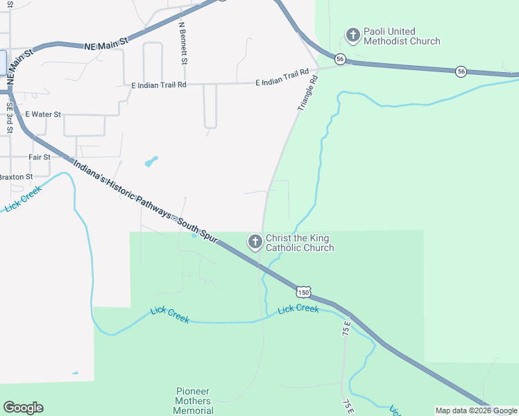 map of restaurants, bars, coffee shops, grocery stores, and more near 741 South Triangle Road in Paoli