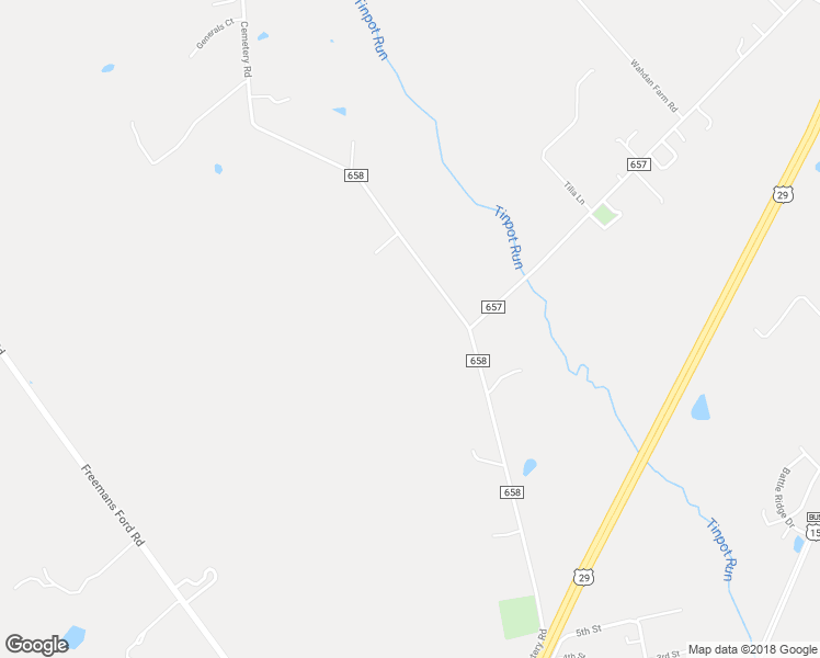 map of restaurants, bars, coffee shops, grocery stores, and more near 11724 Cemetery Road in Bealeton