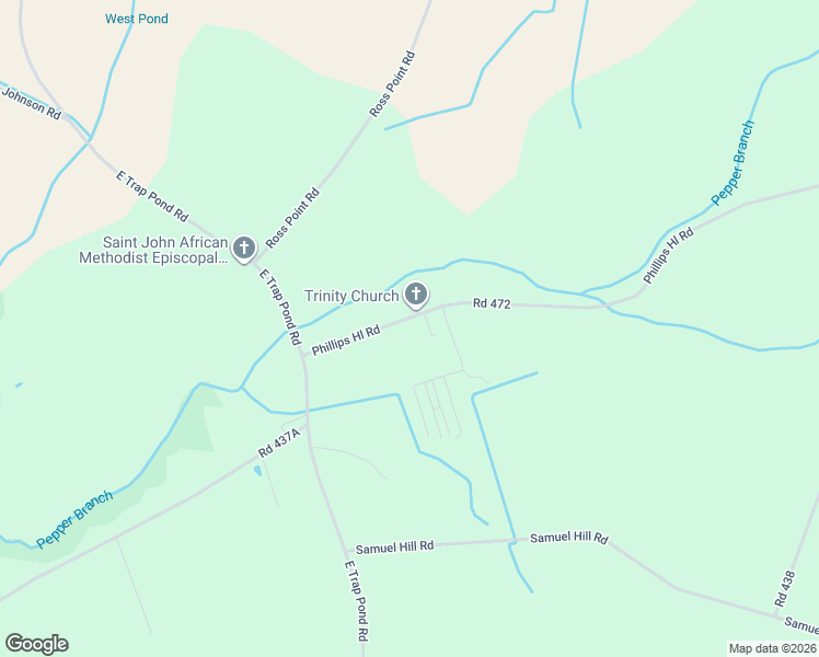 map of restaurants, bars, coffee shops, grocery stores, and more near 17258 Philips Hill Road in Laurel