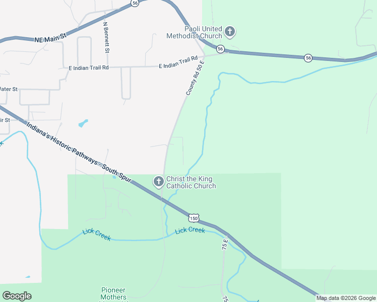 map of restaurants, bars, coffee shops, grocery stores, and more near 736 South Triangle Road in Paoli