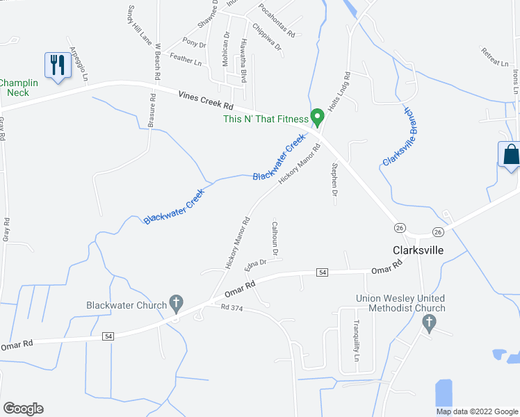 map of restaurants, bars, coffee shops, grocery stores, and more near 31751 Hickory Manor Road in Frankford