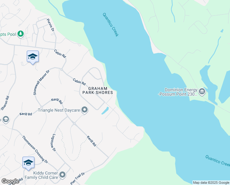 map of restaurants, bars, coffee shops, grocery stores, and more near 18493 Running Pine Court in Triangle