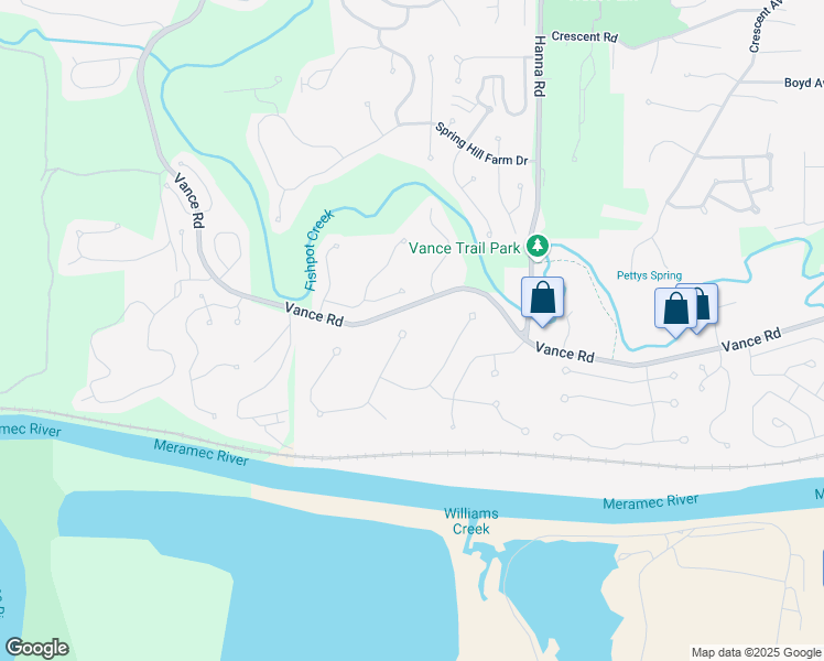 map of restaurants, bars, coffee shops, grocery stores, and more near 537 Emmanuel Court in Valley Park