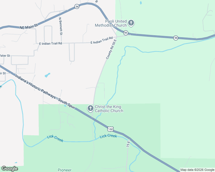 map of restaurants, bars, coffee shops, grocery stores, and more near 736 South Triangle Road in Paoli