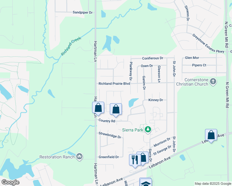 map of restaurants, bars, coffee shops, grocery stores, and more near 350 Westline Court in Belleville