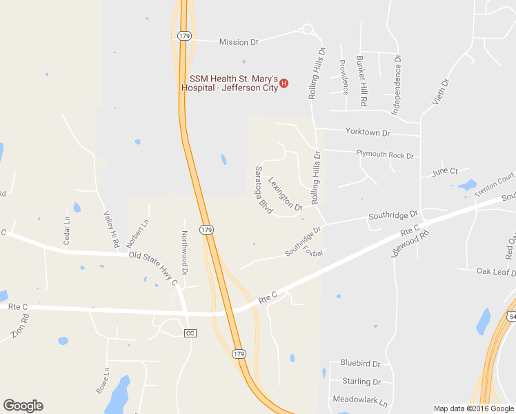 map of restaurants, bars, coffee shops, grocery stores, and more near 1922 Saratoga Blvd in Jefferson City