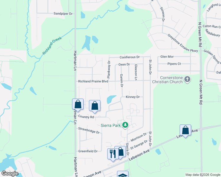 map of restaurants, bars, coffee shops, grocery stores, and more near 613 Oxen Court in Belleville