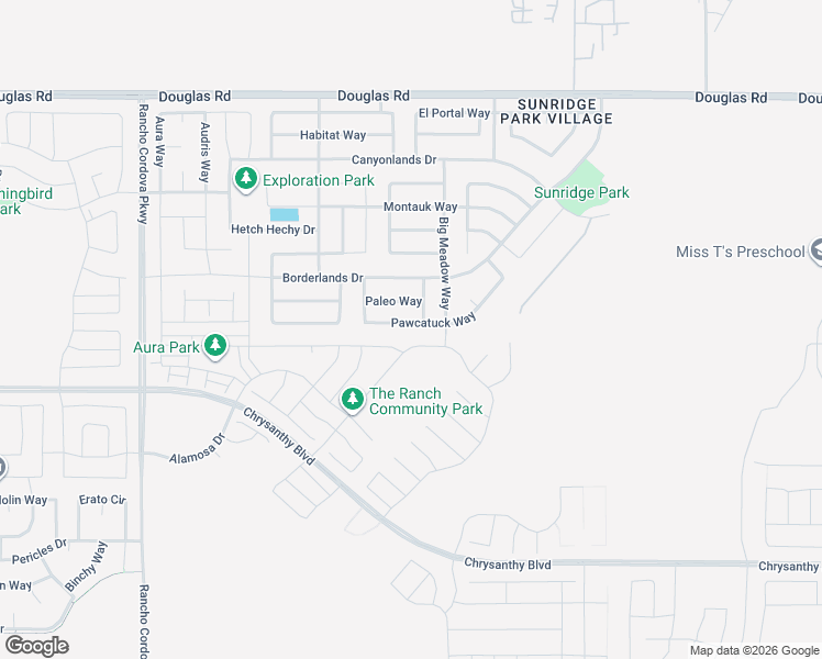 map of restaurants, bars, coffee shops, grocery stores, and more near 12324 Pawcatuck Way in Rancho Cordova