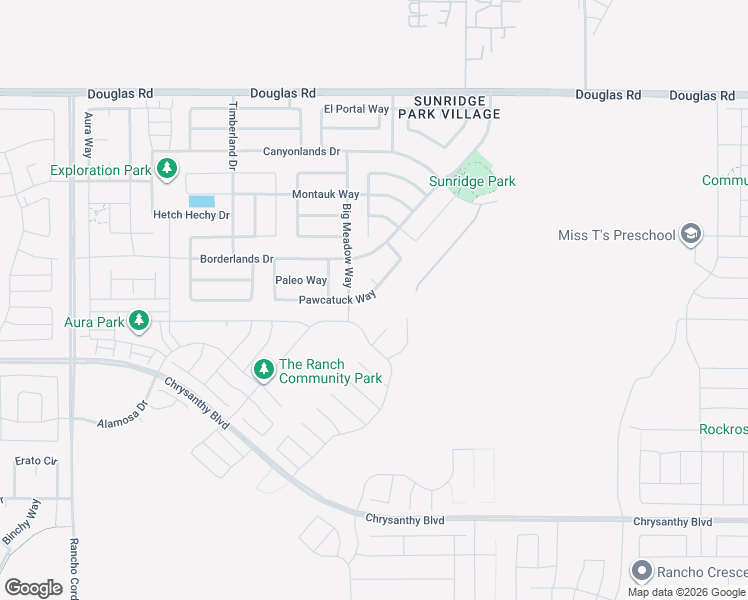 map of restaurants, bars, coffee shops, grocery stores, and more near 4129 Big Meadow Way in Rancho Cordova
