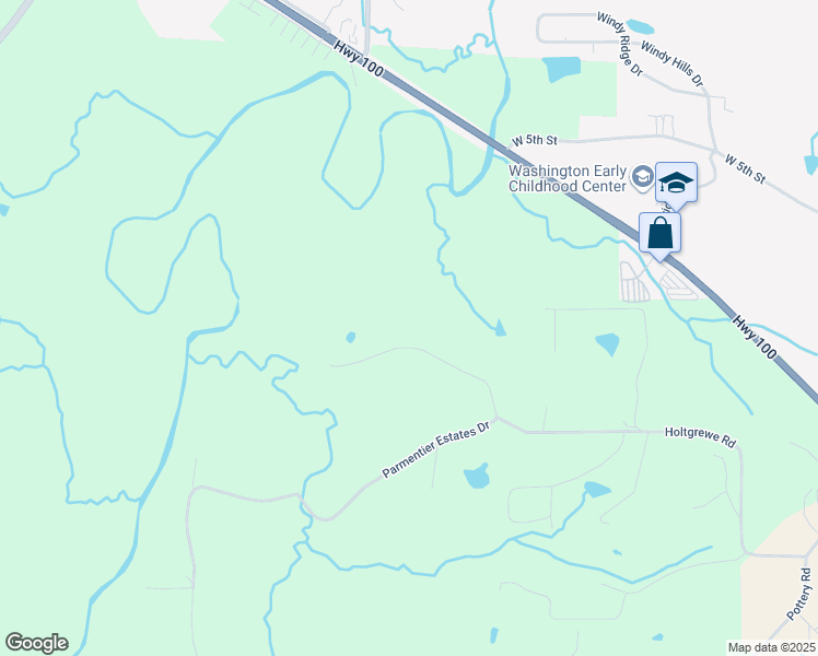 map of restaurants, bars, coffee shops, grocery stores, and more near 2491 Holtgrewe Road in Washington