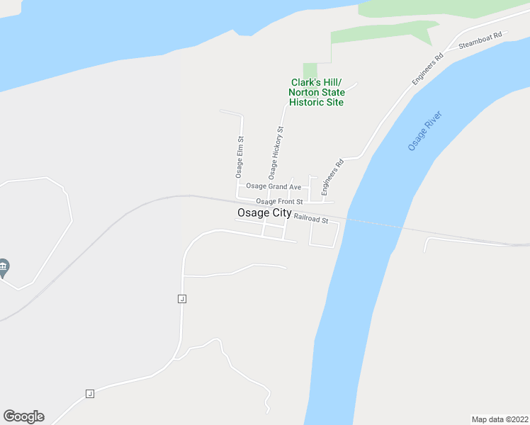 map of restaurants, bars, coffee shops, grocery stores, and more near in Osage City