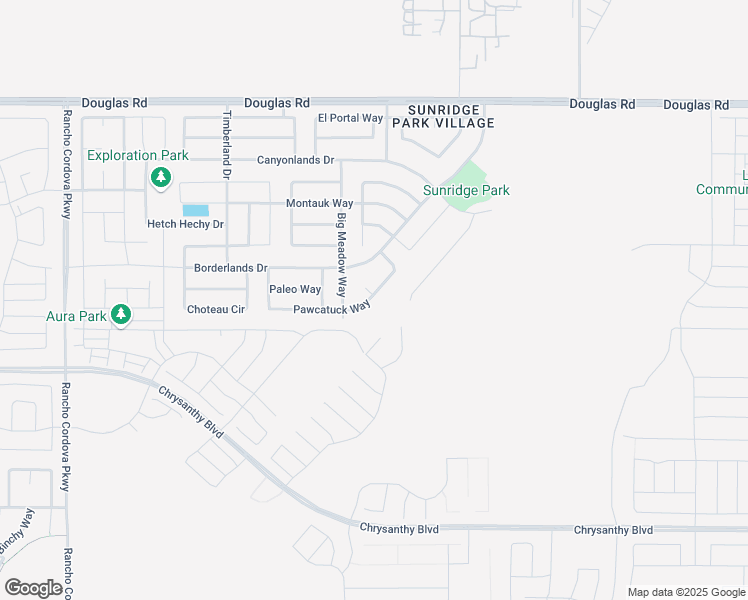 map of restaurants, bars, coffee shops, grocery stores, and more near 12380 Pawcatuck Way in Rancho Cordova