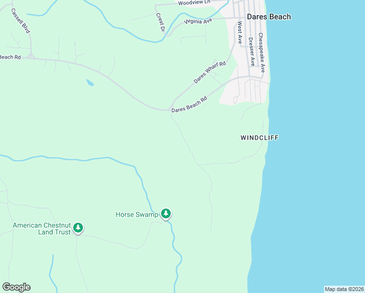 map of restaurants, bars, coffee shops, grocery stores, and more near 55 Goldstein Road in Prince Frederick
