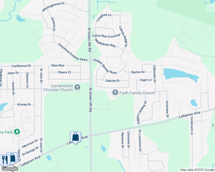 map of restaurants, bars, coffee shops, grocery stores, and more near 3481 Chippewa Drive in Belleville