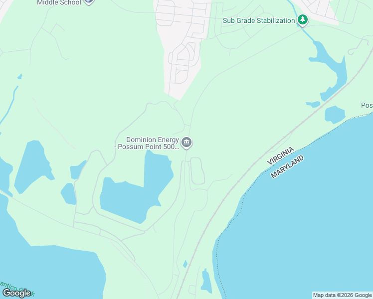 map of restaurants, bars, coffee shops, grocery stores, and more near Cockpit Point Road in Prince William County