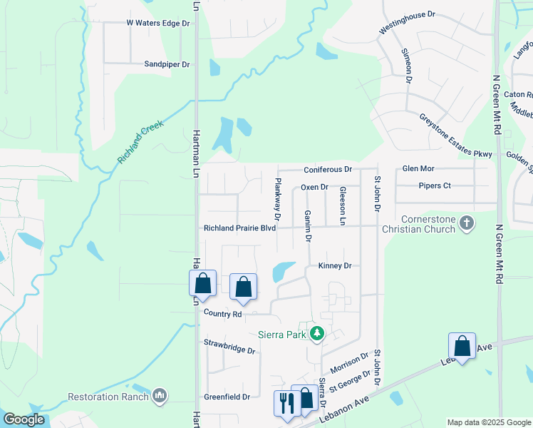 map of restaurants, bars, coffee shops, grocery stores, and more near 2320 Cotswold Circle in Belleville