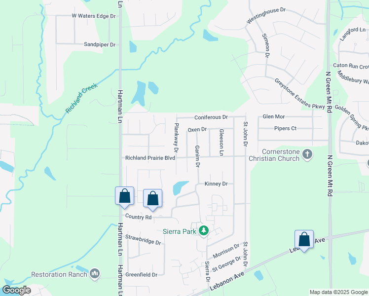 map of restaurants, bars, coffee shops, grocery stores, and more near 709 Oxen Drive in Belleville