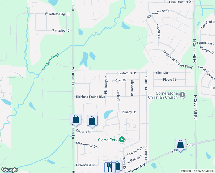 map of restaurants, bars, coffee shops, grocery stores, and more near 707 Oxen Drive in Belleville