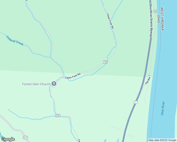 map of restaurants, bars, coffee shops, grocery stores, and more near 288 County Road 72 in Crown City