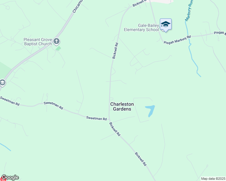 map of restaurants, bars, coffee shops, grocery stores, and more near 5250 Bicknell Road in Marbury