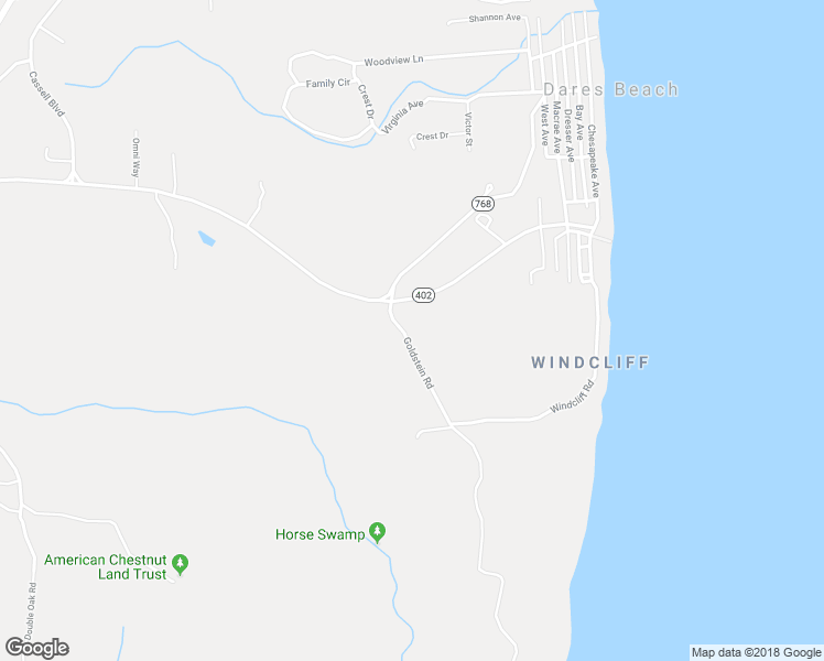 map of restaurants, bars, coffee shops, grocery stores, and more near 30 Goldstein Road in Prince Frederick
