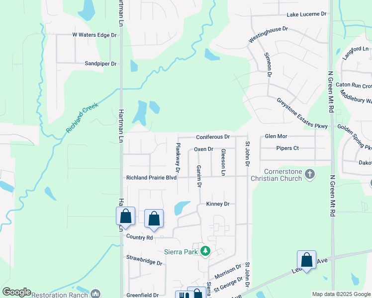 map of restaurants, bars, coffee shops, grocery stores, and more near 729 Oxen Drive in Belleville