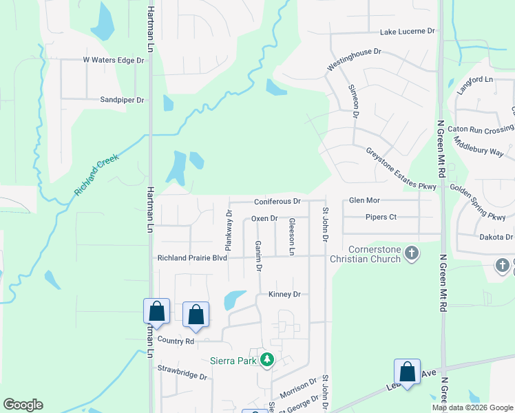map of restaurants, bars, coffee shops, grocery stores, and more near 805 Oxen Drive in Belleville