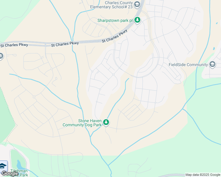 map of restaurants, bars, coffee shops, grocery stores, and more near 11602 Evelyn Waugh Court in Waldorf