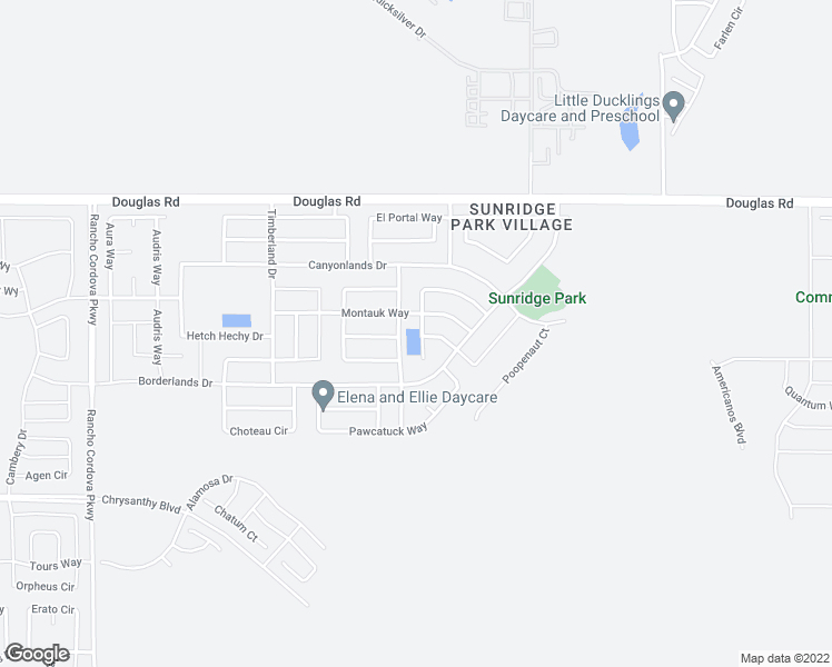 map of restaurants, bars, coffee shops, grocery stores, and more near 4086 Pinoche Peak Way in Rancho Cordova