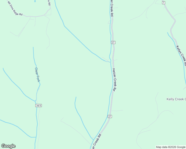 map of restaurants, bars, coffee shops, grocery stores, and more near 185 Heizer Creek Road in Poca