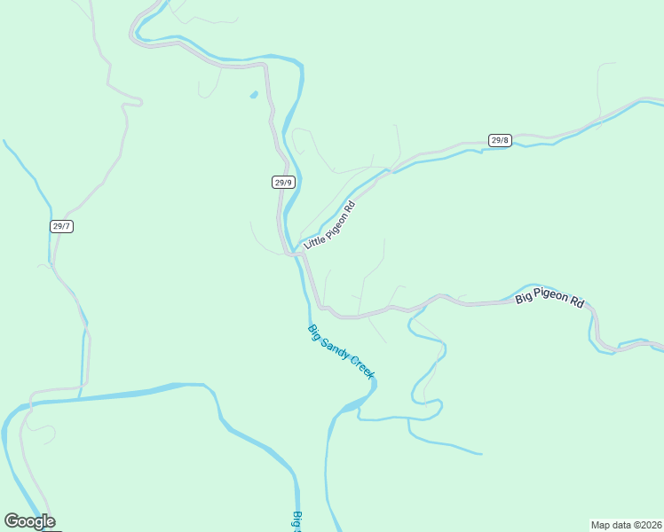 map of restaurants, bars, coffee shops, grocery stores, and more near 701 Big Pigeon Road in Pigeon