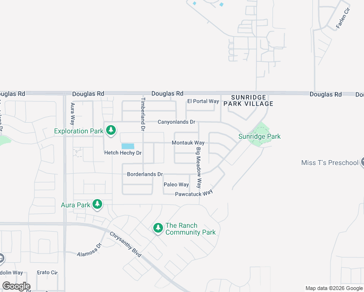 map of restaurants, bars, coffee shops, grocery stores, and more near 12325 Montauk Way in Rancho Cordova