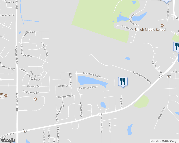 map of restaurants, bars, coffee shops, grocery stores, and more near 3719 Boatmans Point in Belleville