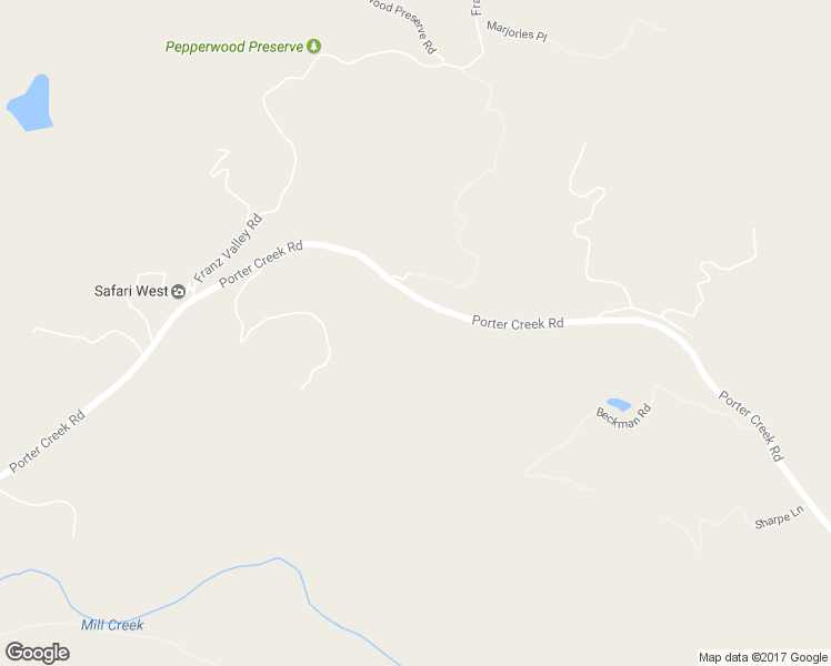 map of restaurants, bars, coffee shops, grocery stores, and more near 3550 Porter Creek Road in Santa Rosa