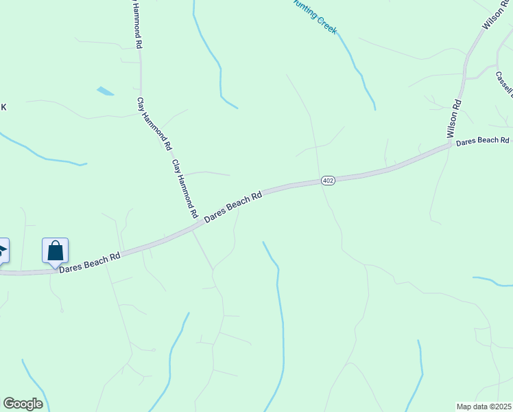 map of restaurants, bars, coffee shops, grocery stores, and more near 2225 Maryland 402 in Prince Frederick