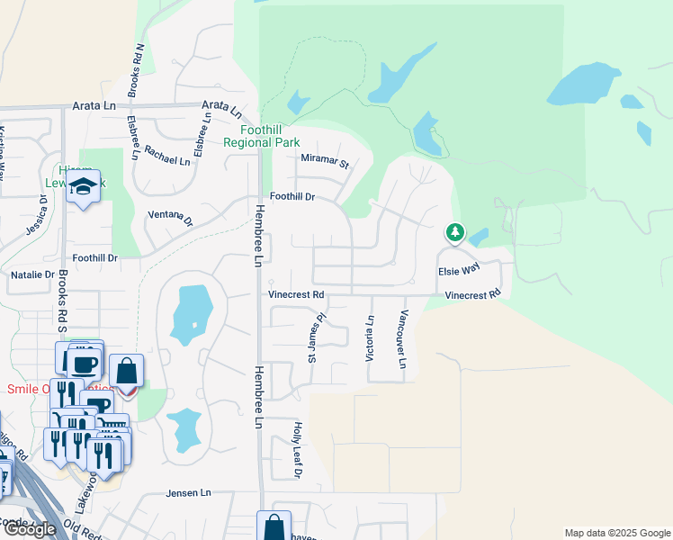 map of restaurants, bars, coffee shops, grocery stores, and more near 172 Cordoba Way in Windsor