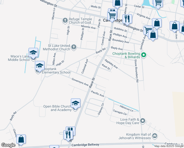 map of restaurants, bars, coffee shops, grocery stores, and more near in Cambridge