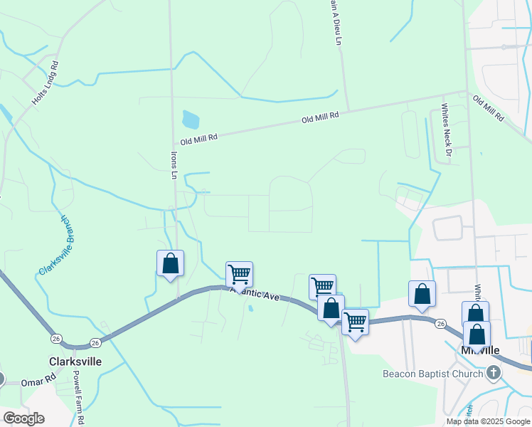 map of restaurants, bars, coffee shops, grocery stores, and more near 37333 Underwood Way in Dagsboro