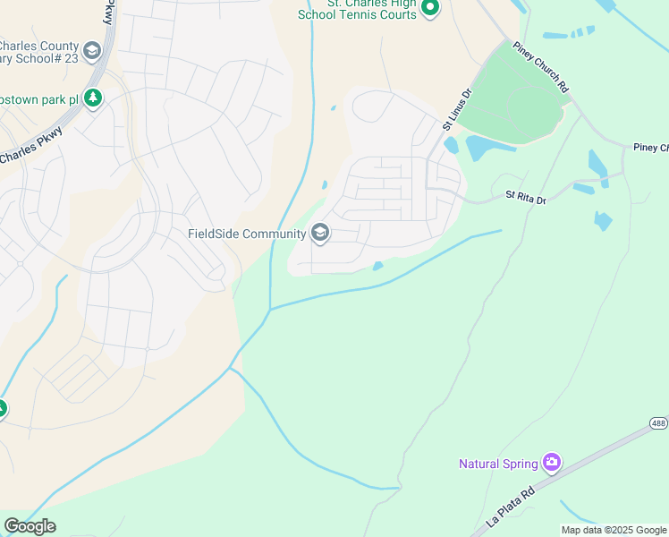 map of restaurants, bars, coffee shops, grocery stores, and more near 12257 Revolution Court in Waldorf