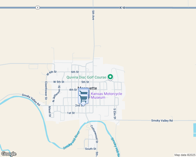 map of restaurants, bars, coffee shops, grocery stores, and more near 211 5th Street in Marquette