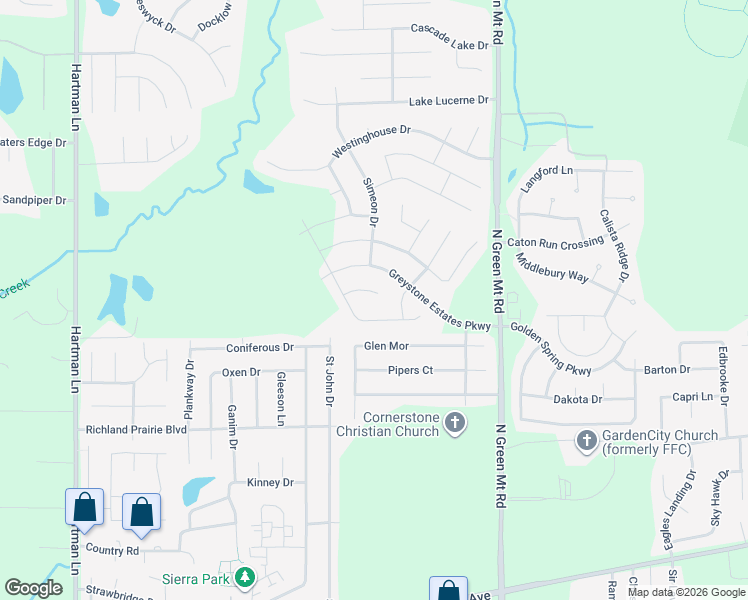 map of restaurants, bars, coffee shops, grocery stores, and more near 2632 Greystone Estates Parkway in Belleville
