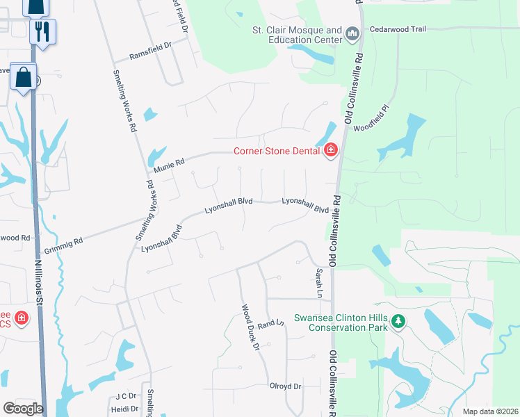 map of restaurants, bars, coffee shops, grocery stores, and more near 4098 Banbury Place in Swansea