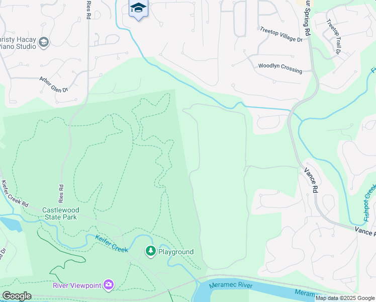 map of restaurants, bars, coffee shops, grocery stores, and more near in Ballwin