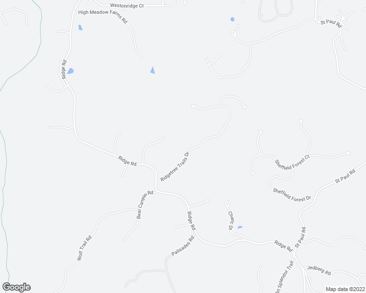 map of restaurants, bars, coffee shops, grocery stores, and more near 1463 Ridgetree Trails Drive in Ballwin