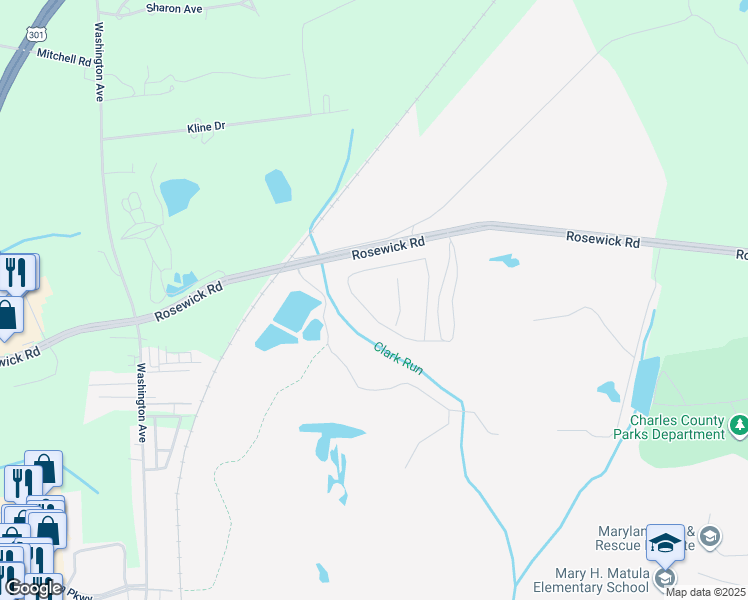 map of restaurants, bars, coffee shops, grocery stores, and more near 489 Still Feather Avenue in La Plata