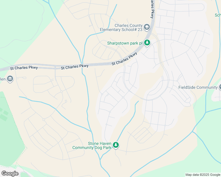 map of restaurants, bars, coffee shops, grocery stores, and more near 11500 Charlotte Bronte Lane in Waldorf