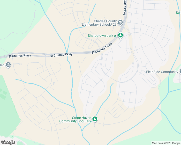 map of restaurants, bars, coffee shops, grocery stores, and more near 11500 Charlotte Bronte Lane in Waldorf