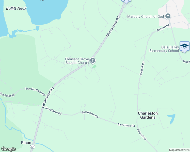 map of restaurants, bars, coffee shops, grocery stores, and more near 4250 Beulah Madeline Place in Marbury