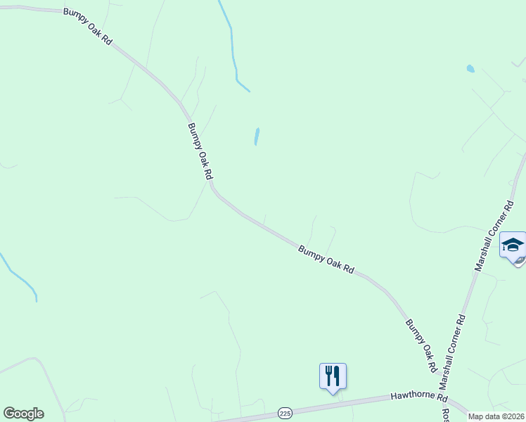 map of restaurants, bars, coffee shops, grocery stores, and more near 7532L Bumpy Oak Road in La Plata